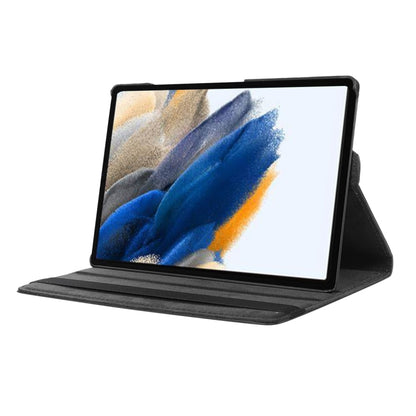 For Samsung Galaxy Tab A8 10.5 2021 X200/X205 ENKAY 360 Degree Rotation Litchi Leather Smart Case(Beige) by ENKAY