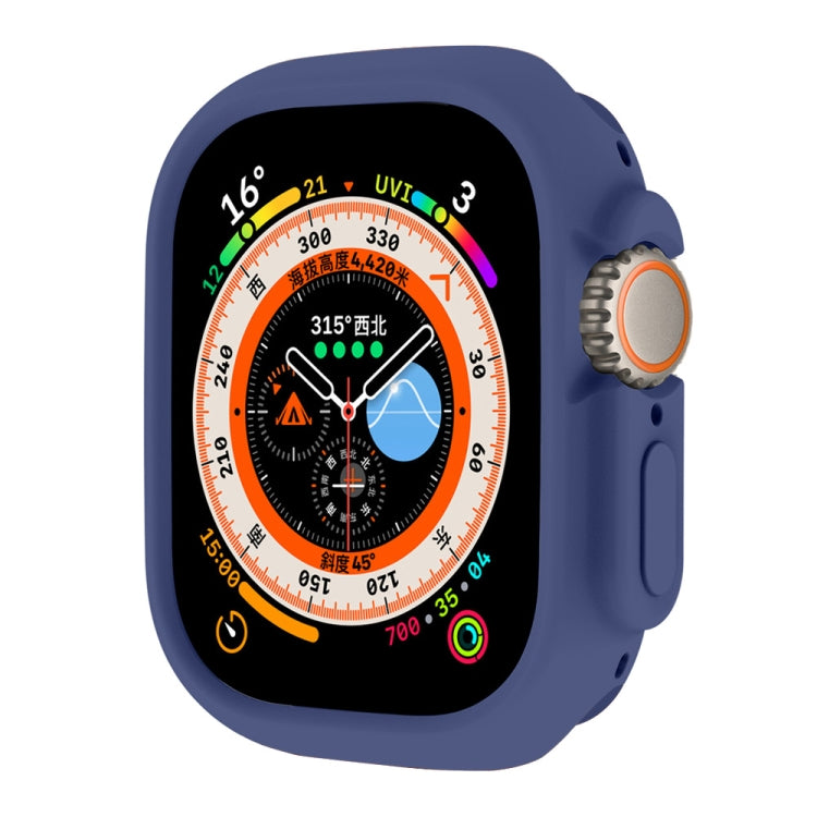 For Apple Watch Ultra 3 / 2 / 1 49mm ENKAY Solid Color Protective Soft TPU Frame Case(Dark Blue) by ENKAY