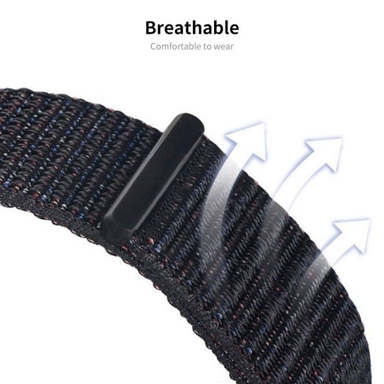 For Xiaomi Mi Band 8 ENKAY Hat-Prince 2 in 1 Set Full Coverage Screen Protector + Nylon Loop Watch Band(Rainbow+Purple) by ENKAY