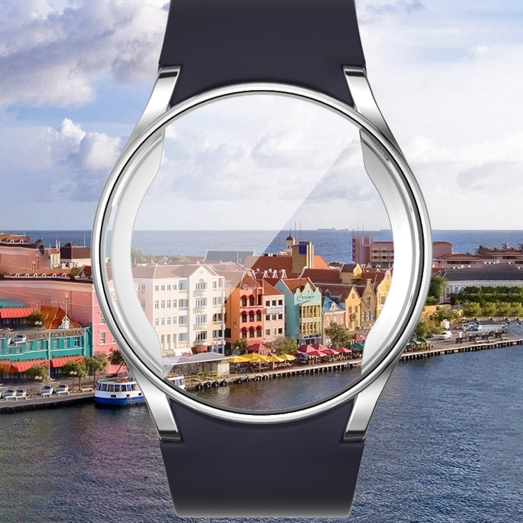 For Samsun Galaxy Watch 7 40mm Full Coverage TPU Electroplated Watch Protective Case(Black) by bashfashion