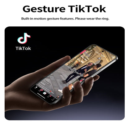 R5 SIZE 8 Smart Ring, Support Health Monitoring / Multiple Sports Modes(Gold) by bashfashion