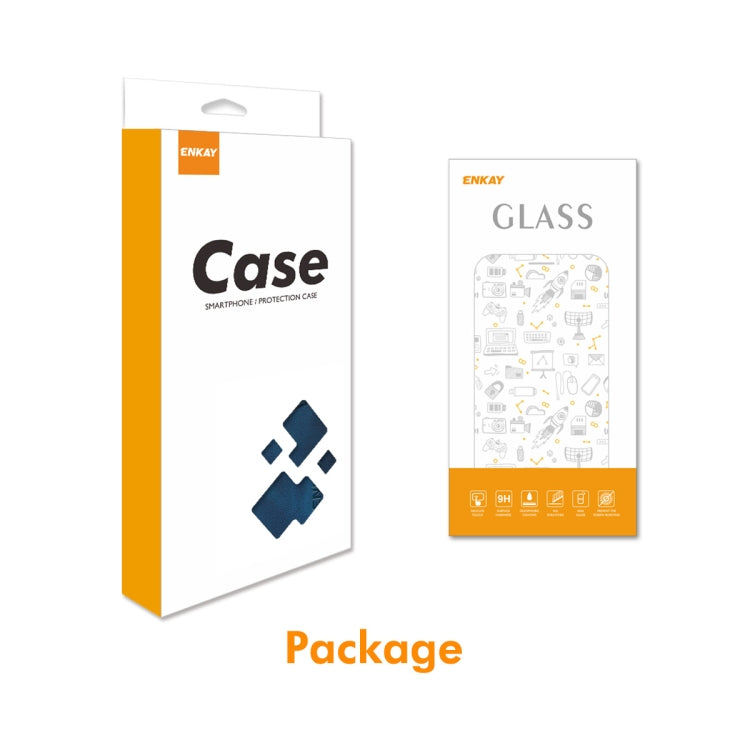 For OnePlus Nord CE4 ENKAY Embossed Rhombus Starry Leather Phone Case with Screen Film(Green) by ENKAY