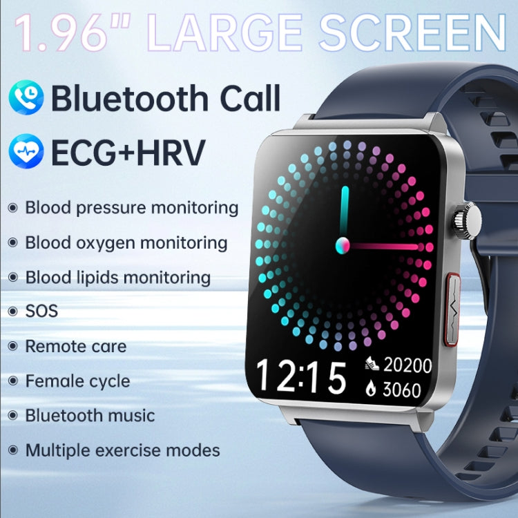 KS03 Pro 1.96 inch Color Screen Smart Watch, Support Bluetooth Call / Health Monitoring(Blue) by bashfashion