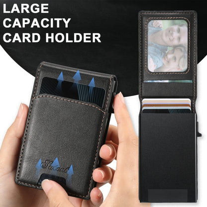 For Google Pixel 7a Suteni H19 Oil Wax 2-in-1 MagSafe Removable Card Box Back Phone Case(Black) by Suteni