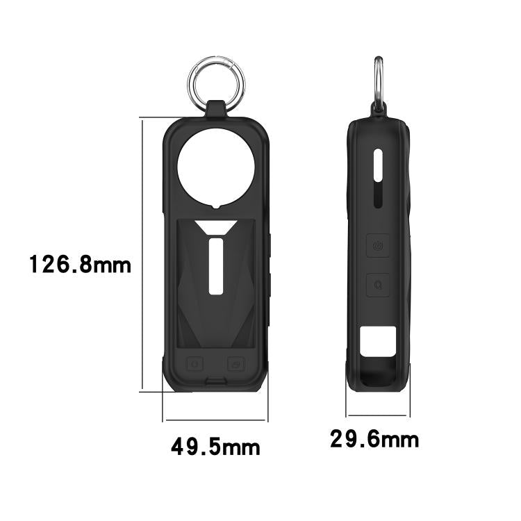 For Insta360 X5 Silicone Protective Case(Black) by bashfashion