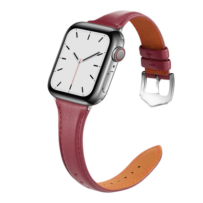For Apple Watch 3 / 2 / 1 Generations 38mm Universal Thin Leather Strap(Crazy Horse Brown) by bashfashion