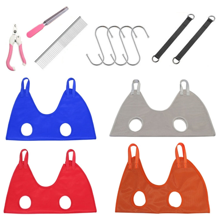 Small & Medium Pet Grooming Polyester Hanging Hammock With Trimming Tool, Size:S(Orange) by bashfashion