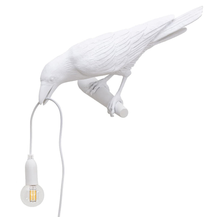 E14 LED Lucky Bird Wall Lamp Table Lamp For Bedroom, Style:Standing Table Lamp, Plug:US Plug(White) by bashfashion