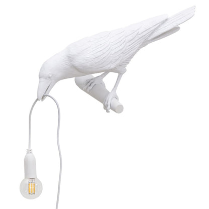 E14 LED Lucky Bird Wall Lamp Table Lamp For Bedroom, Style:Standing Table Lamp, Plug:US Plug(White) by bashfashion