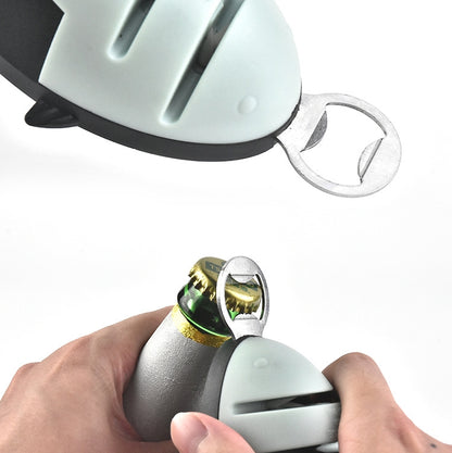 Multi-Function Fish Shape Knife Sharpener Tool Holder Diamond Tungsten Steel Knife Sharpener(Black) by bashfashion