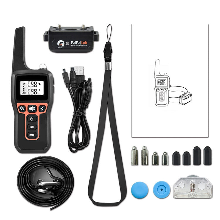 PaiPaitek PD529 Remote Control Dog Training Device Voice Control Anti-Barking Device Dog Training Device(Black) by PaiPaitek