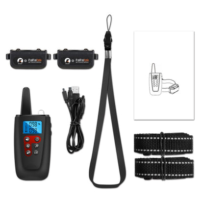 PaiPaitek PD526V-2 1 In 2 100-Speed Sound Vibration Remote Control Training Dog Device Anti-Barking Device Electronic Remote Control Collar by PaiPaitek