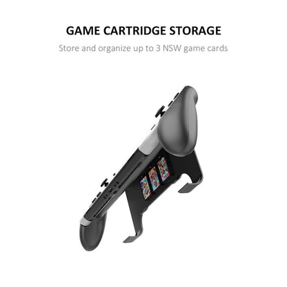 JYS NS218 Multifunctional Game Console Integrated Protective Case With Grip For Switch OLED(Black) by JYS