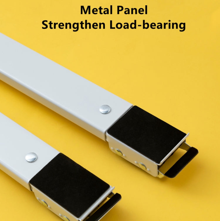 2 PCS Washing Machine Stand Movable Adjustable Refrigerator Base(White) by bashfashion