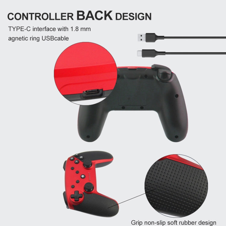 HS-SW520 3 In 1 Gamepad For Switch / PC / Android(Black) by bashfashion