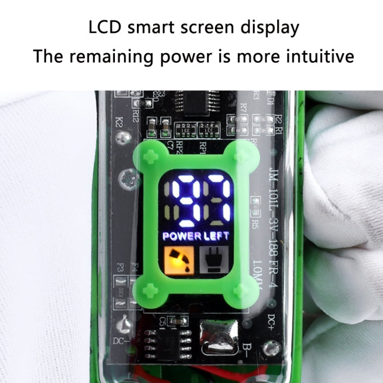 LCD Digital Display Rechargeable Transparent Electric Clipper(Black) by bashfashion