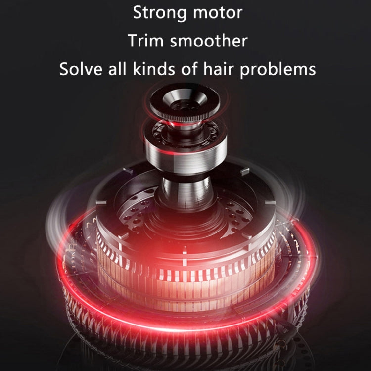 LCD Digital Display Rechargeable Transparent Electric Clipper(Black) by bashfashion