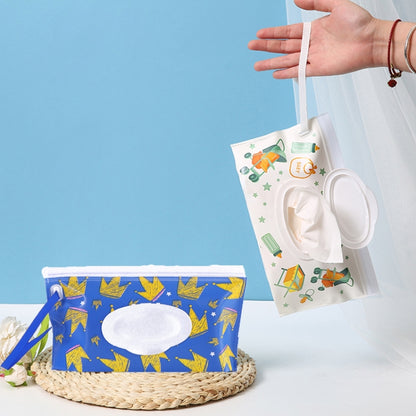 Baby EVA Wet Wipes Bag Portable Flip Removable Sanitary Wet Wipes Bag(Floating Object) by bashfashion