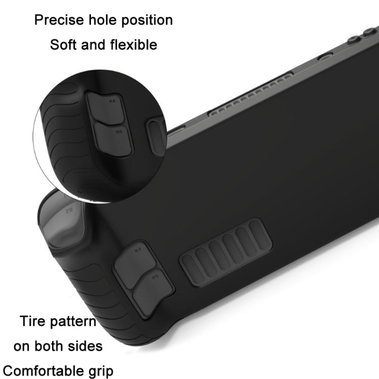 All-Inclusive Silicone Cover With Button Cap For Steam Deck(Black) by bashfashion