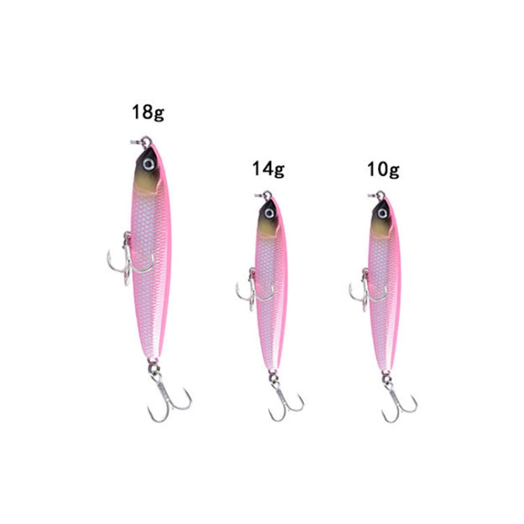 2 PCS CH79 Hard Bait Long Casting Sinking Pencil False Lure, Specification: 10.4cm 18g(3) by bashfashion