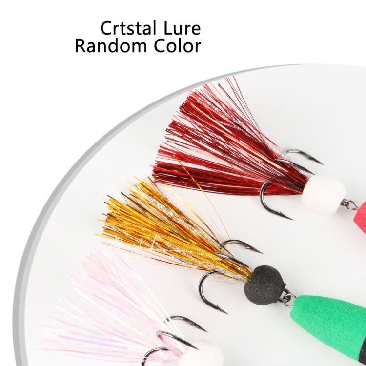 W.P.E PMG-M Foam Hook Soft Worm Bait Three Anchor Hook Fake Lures, Size: M(39) by W.P.E