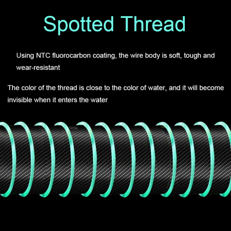 2pcs Outdoor Fishing Anti-tangle Spotted Invisible Line Set with Scale, Size: 4.5m(1.2) by bashfashion