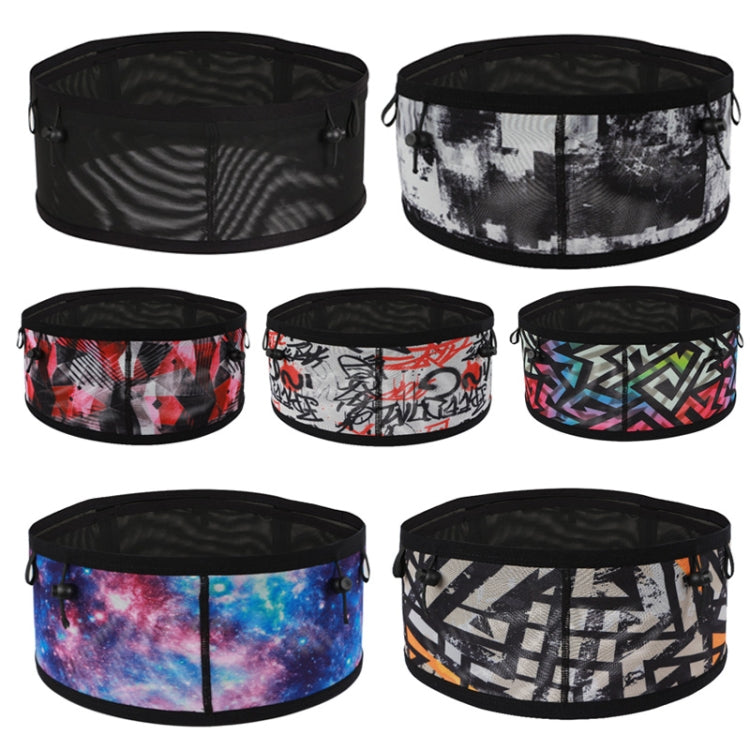 Large Capacity Elastic Mesh Close-fitting Mobile Phone Bag Cycling Mountaineering Kettle Bag, Size: M(Black) by bashfashion