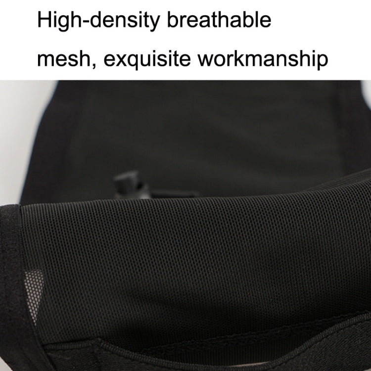 Large Capacity Elastic Mesh Close-fitting Mobile Phone Bag Cycling Mountaineering Kettle Bag, Size: M(Black) by bashfashion