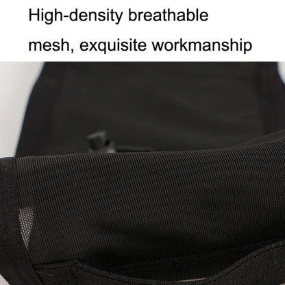 Large Capacity Elastic Mesh Close-fitting Mobile Phone Bag Cycling Mountaineering Kettle Bag, Size: M(Black) by bashfashion