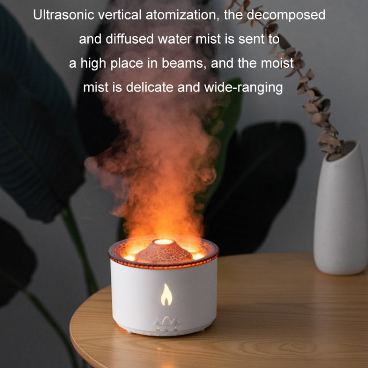 Volcanic Essential Oil Aroma Diffuser Ultrasonic Air Humidifier, Model: Two-color Remote Control(UK Plug) by bashfashion