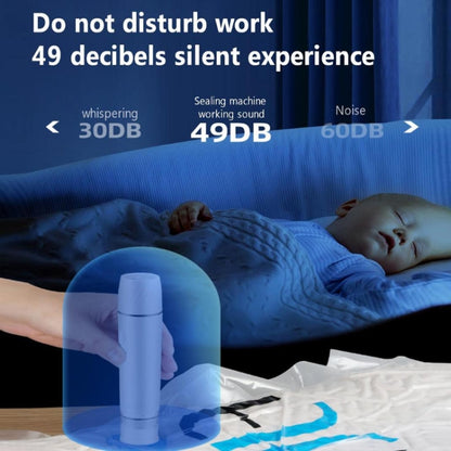 Handheld Vacuum Machine Rechargeable Food Preservation Compression Storage Machine(Black) by bashfashion