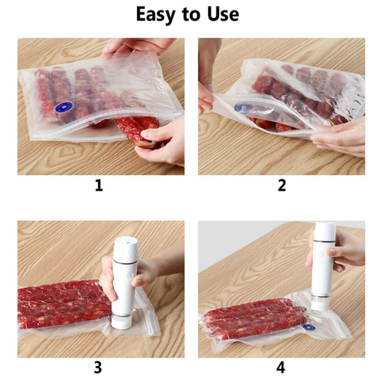 Handheld Vacuum Machine Rechargeable Food Preservation Compression Storage Machine(Black) by bashfashion