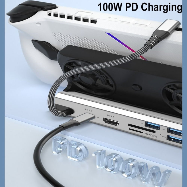 10 -in- 1 For ASUS ROG Ally 100W PD Charging Game Console Stand Multifunctional USB 3.0 Docking Station by bashfashion