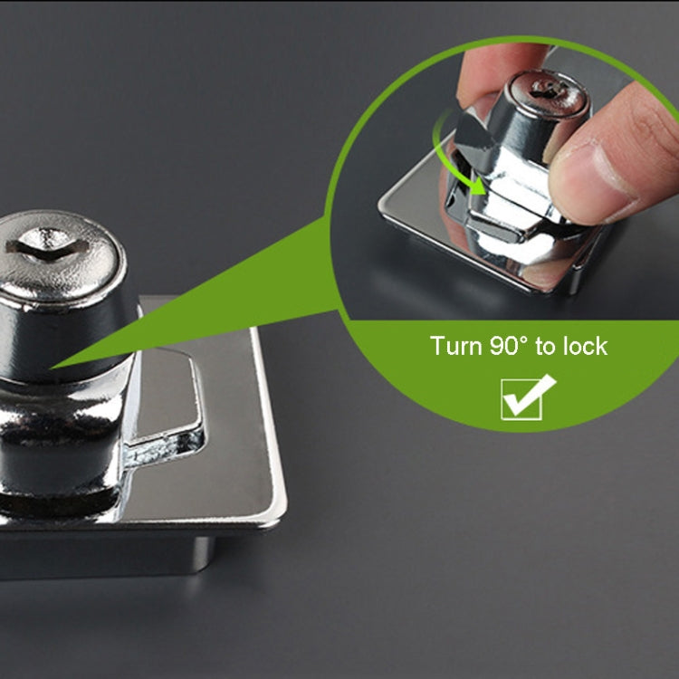 3 inch Interlocking No Hole Hook With Locking Hasp Chest Of Drawers Door Lock With Iron Key by bashfashion