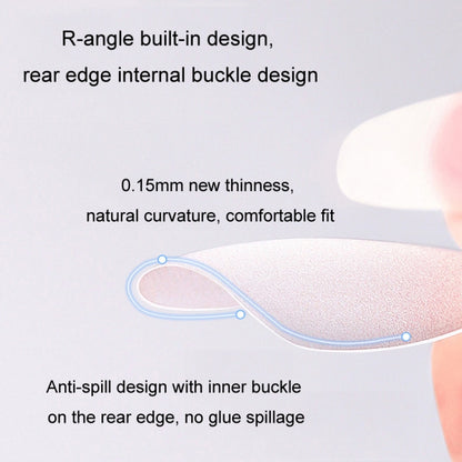 10pairs Of 100pcs/Box Frosted False Nails Artificial Tip, Shape: Medium Oval M by bashfashion