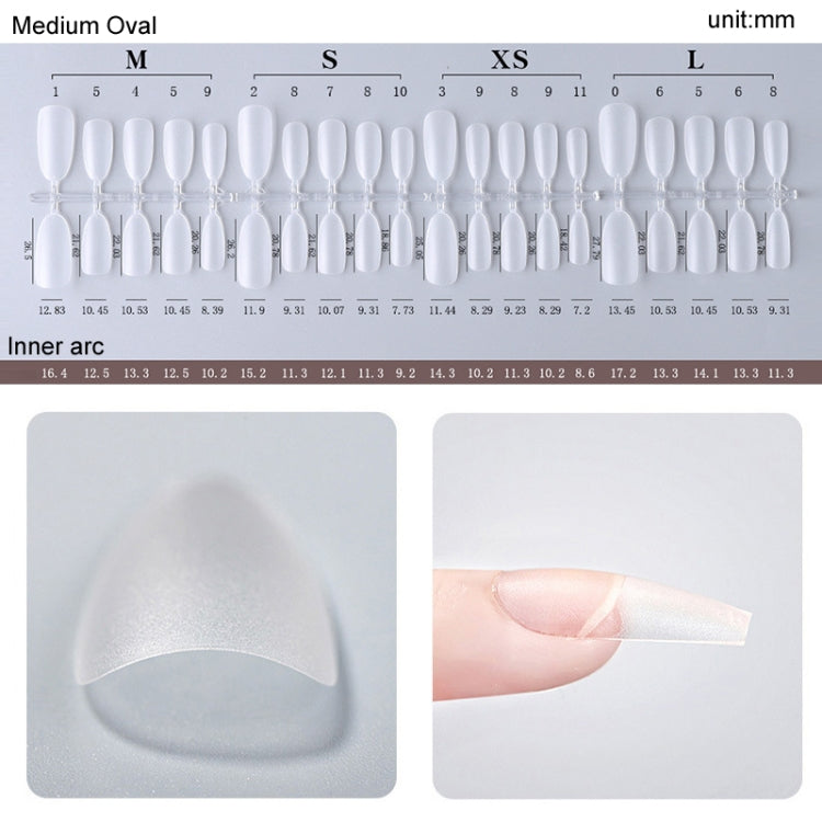 10pairs Of 100pcs/Box Frosted False Nails Artificial Tip, Shape: Ultra-short Ladder S by bashfashion