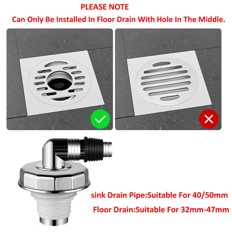 Elbow Type Washing Machine Floor Drain Joint Pipe Connector, Spec: A3 by bashfashion