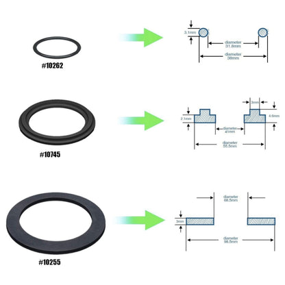 2pcs 10745 For Intex Pool Plunger Valves O-Ring Rubber 25076RP Washer Ring Kit by bashfashion