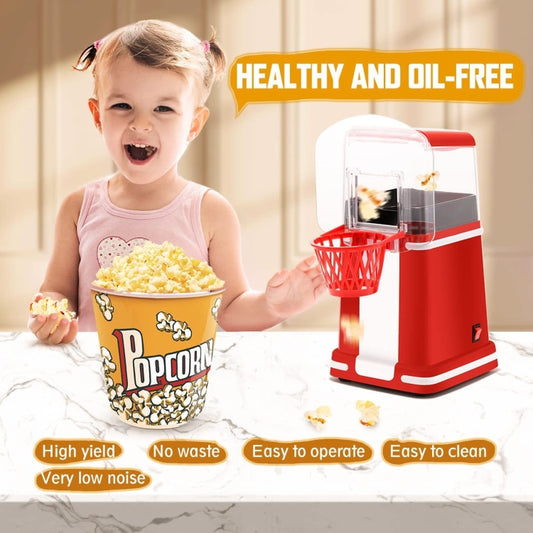 1200W Basket Popcorn Machine Electric Automatic Corn Popper 220V EU Plug by bashfashion