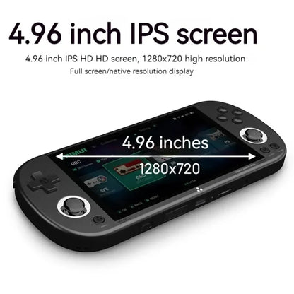 Trimui Smart Pro 4.96 Inch IPS Screen Handheld Game Console Open Source Linux System 64G(White) by Trimui