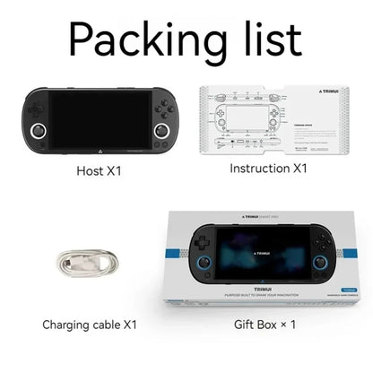 Trimui Smart Pro 4.96 Inch IPS Screen Handheld Game Console Open Source Linux System 128G(Grey) by Trimui