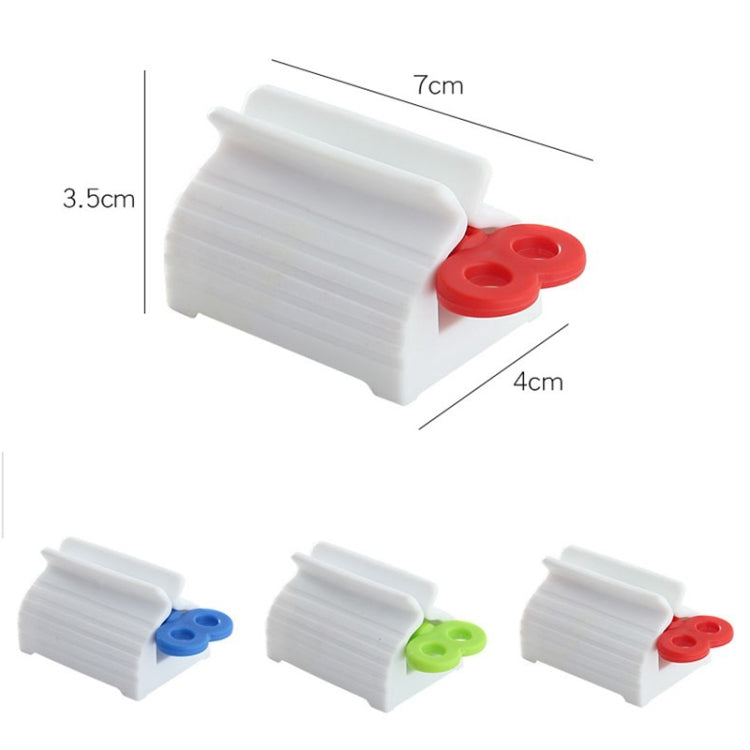 Bathroom Facial Cleanser Manual Squeezer Household Lazy Toothpaste Squeezing Clip(Red) by bashfashion