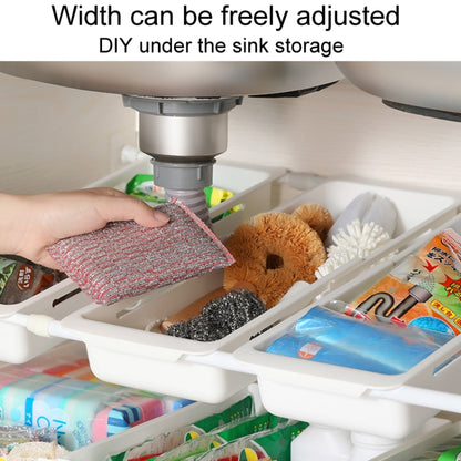 No Punch Under Sink Shelf Household Multifunctional Cabinet Organizer, Style: Fixed Large Wide by bashfashion