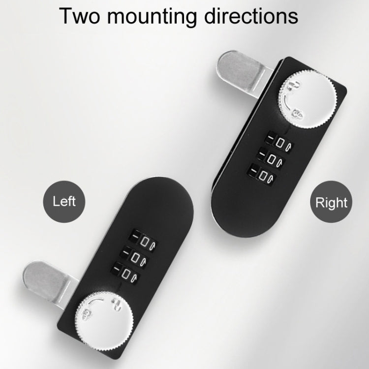 Home Drawer Locker Mechanical Dial And Quarter Turn Combination Lock, Style: Left Turn by bashfashion