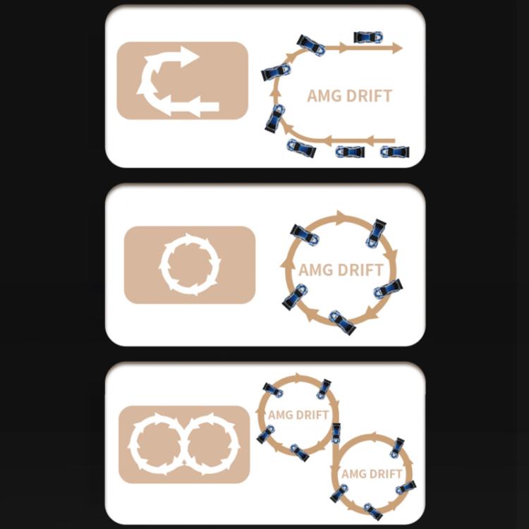 1:43 Full Scale Mini 4WD Drifting Charging Remote Control Car, Color: 4301G Black Mustang With Gyroscope by bashfashion