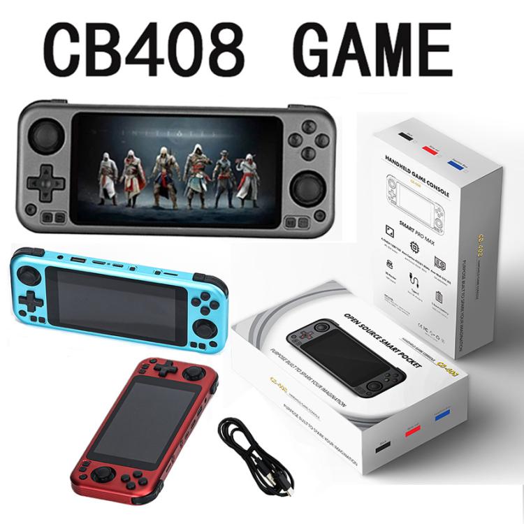 CB408 4.7-inch Touch Screen Handheld Game Console Supports WiFi Android 11 +Linux System 128G(Gray) by bashfashion