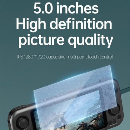 CB408 4.7-inch Touch Screen Handheld Game Console Supports WiFi Android 11 +Linux System 64G(Gray) by bashfashion