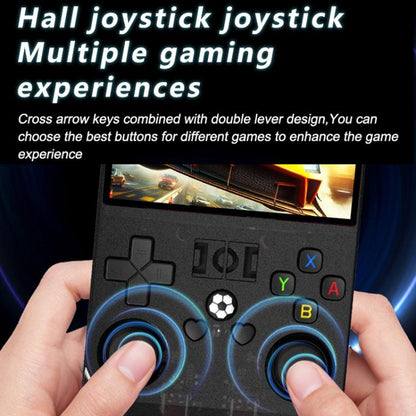 Portable Open Source GBA/FC Arcade Handheld Game Console, Size: 64G(Transparent Gray) by bashfashion