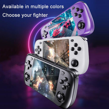 H36S 3.5 Inch IPS HD Screen Retro PSP Game Console Linux System GBA Handheld Video Game Console, Memory: 128G(Black) by bashfashion