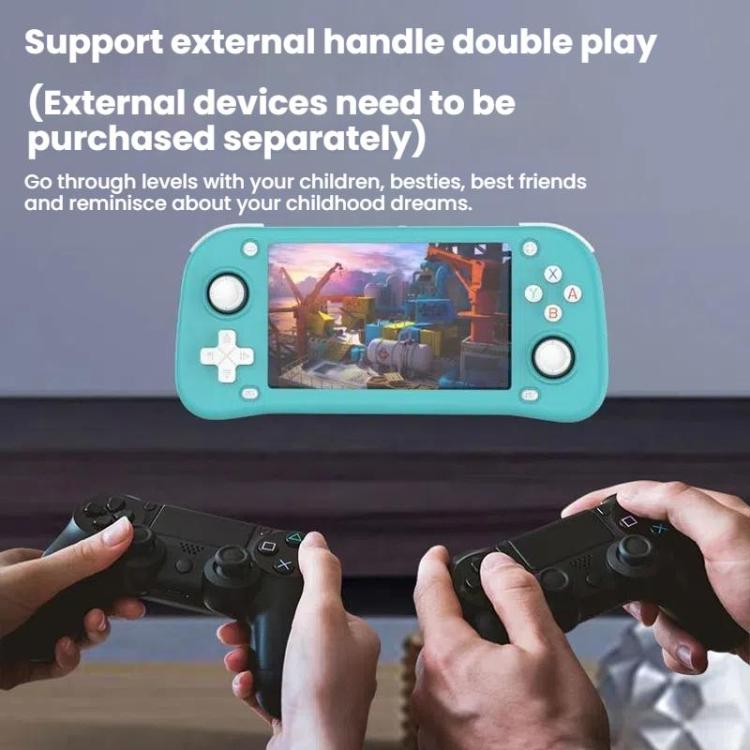 XF43 Retro Handheld Game Console Open Source 4.3 Inch Large Screen Gaming Video Players Console 64G(Black) by bashfashion